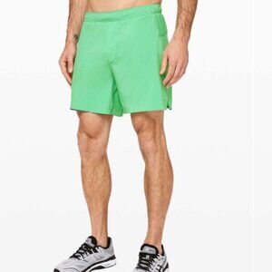 NWT Lululemon Surge Short 6" Size Small Tropix Green
